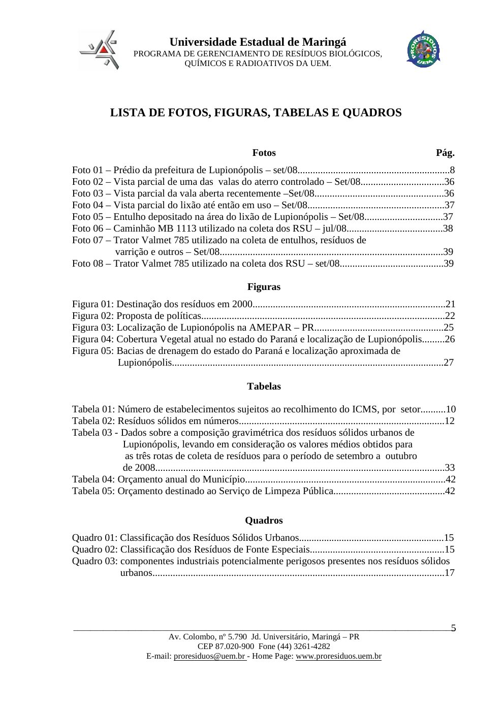Página 5 do PMGIRSU de Lupiónopolis