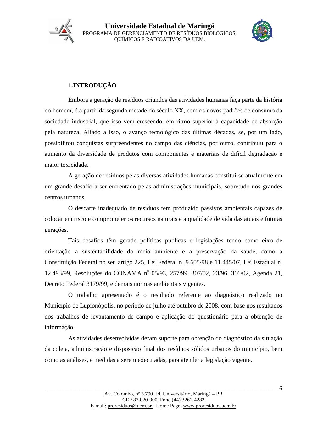 Página 6 do PMGIRSU de Lupiónopolis