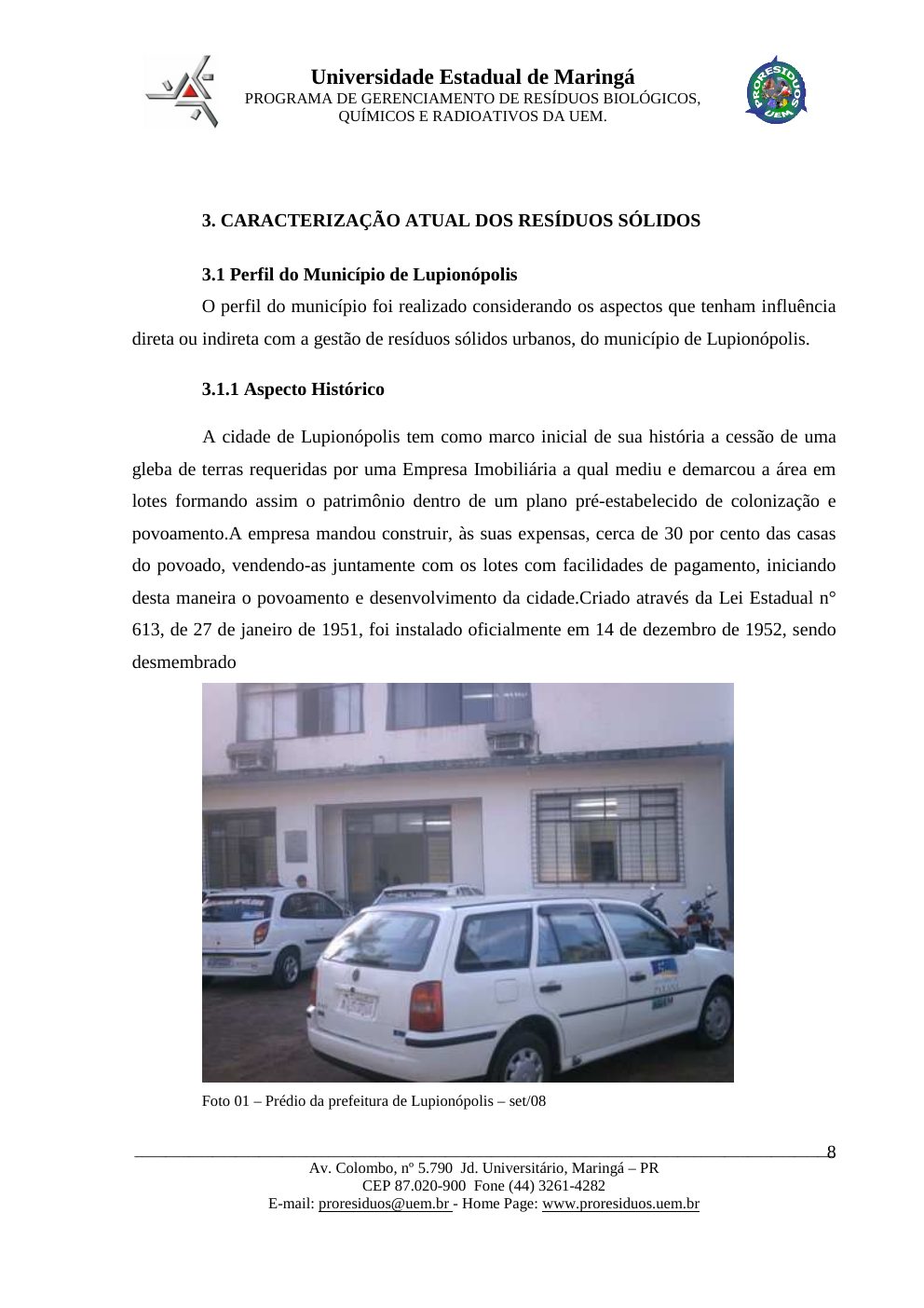 Página 8 do PMGIRSU de Lupiónopolis