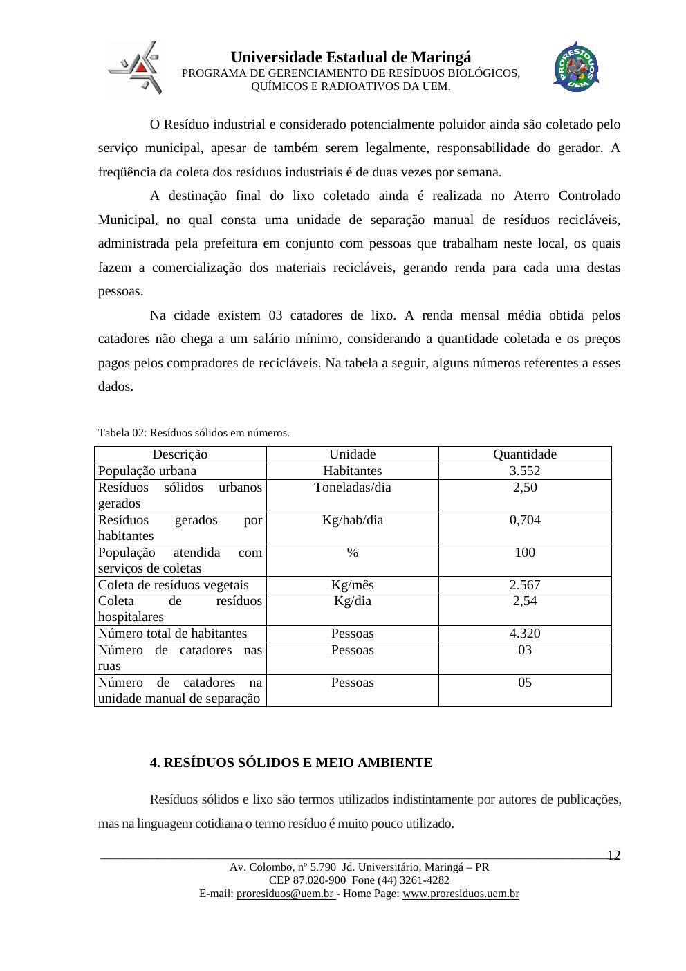Página 12 do PMGIRSU de Lupiónopolis
