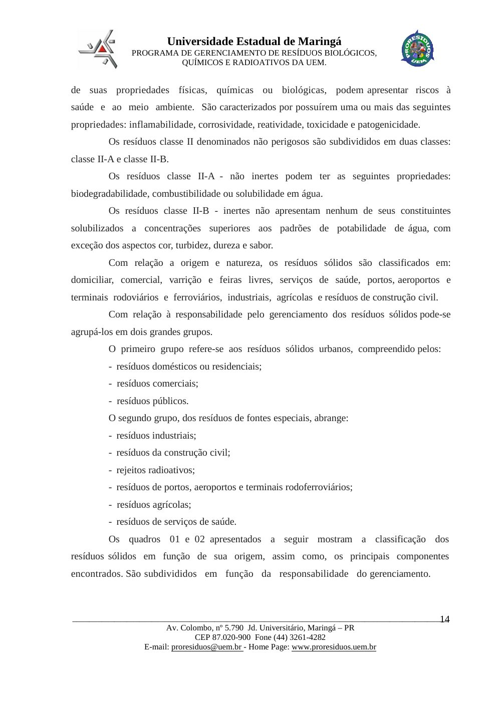 Página 14 do PMGIRSU de Lupiónopolis