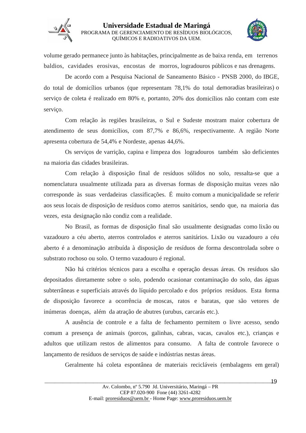 Página 19 do PMGIRSU de Lupiónopolis