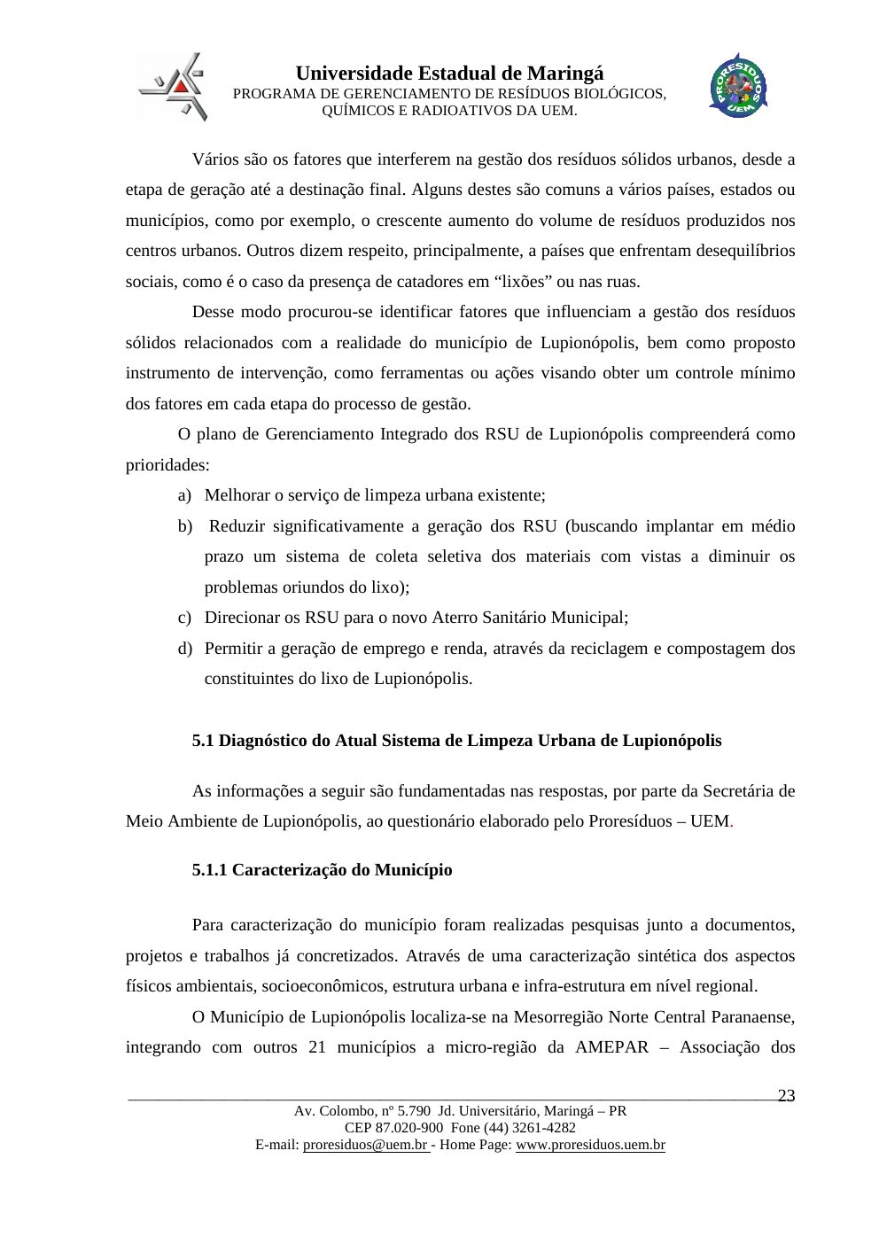 Página 23 do PMGIRSU de Lupiónopolis