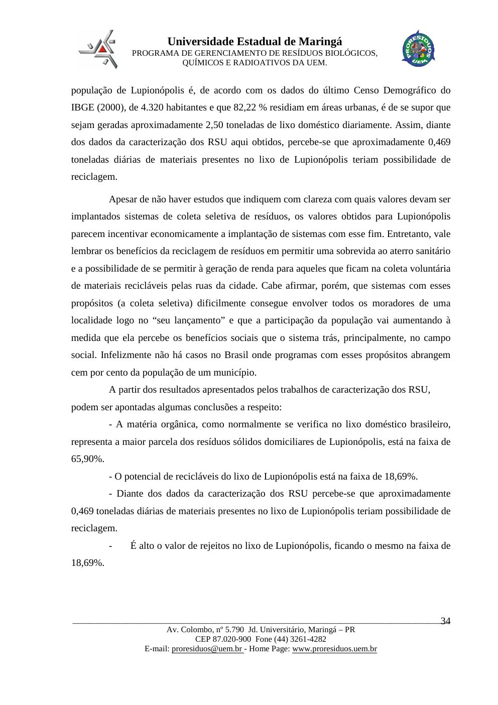 Página 34 do PMGIRSU de Lupiónopolis