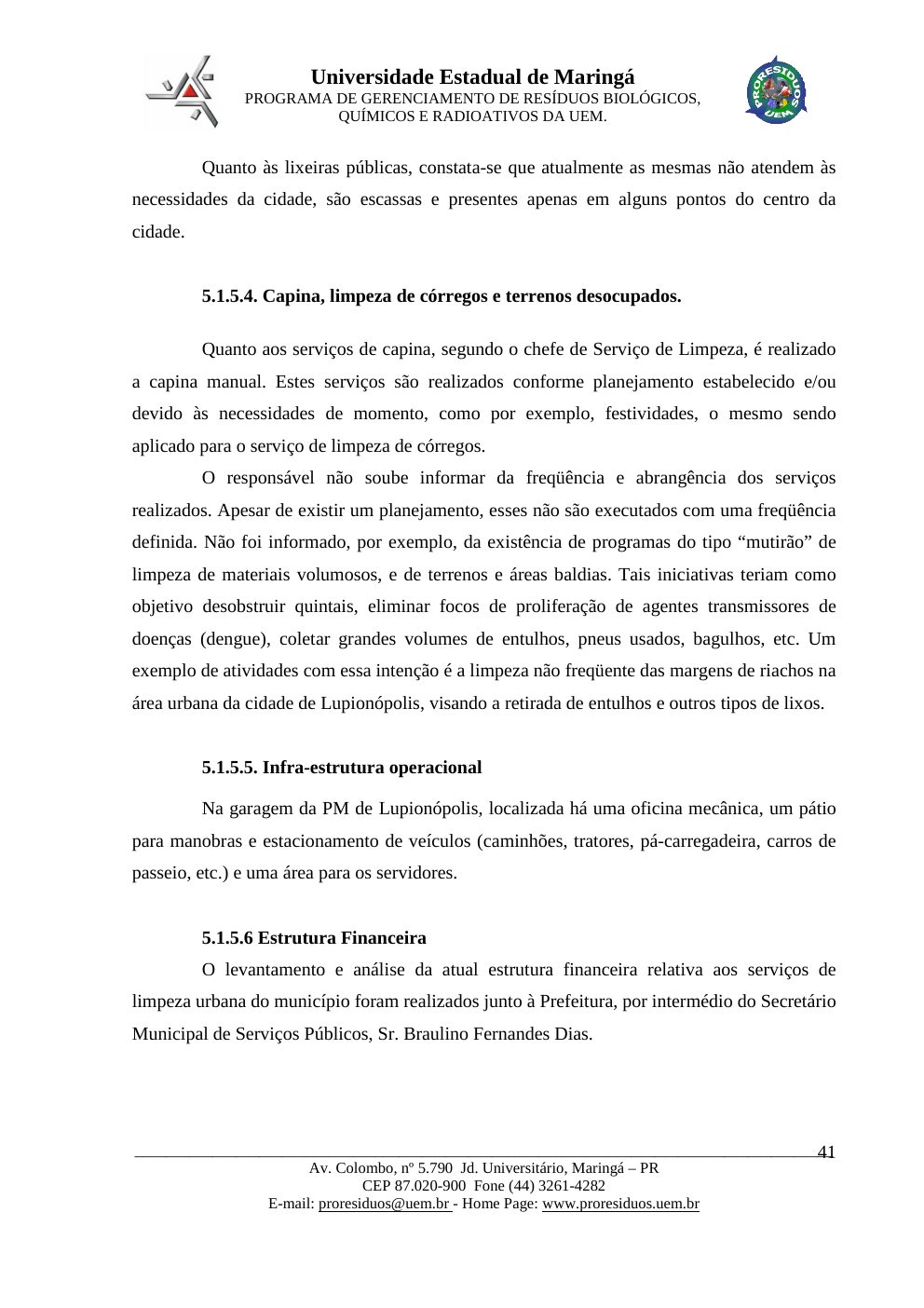 Página 41 do PMGIRSU de Lupiónopolis