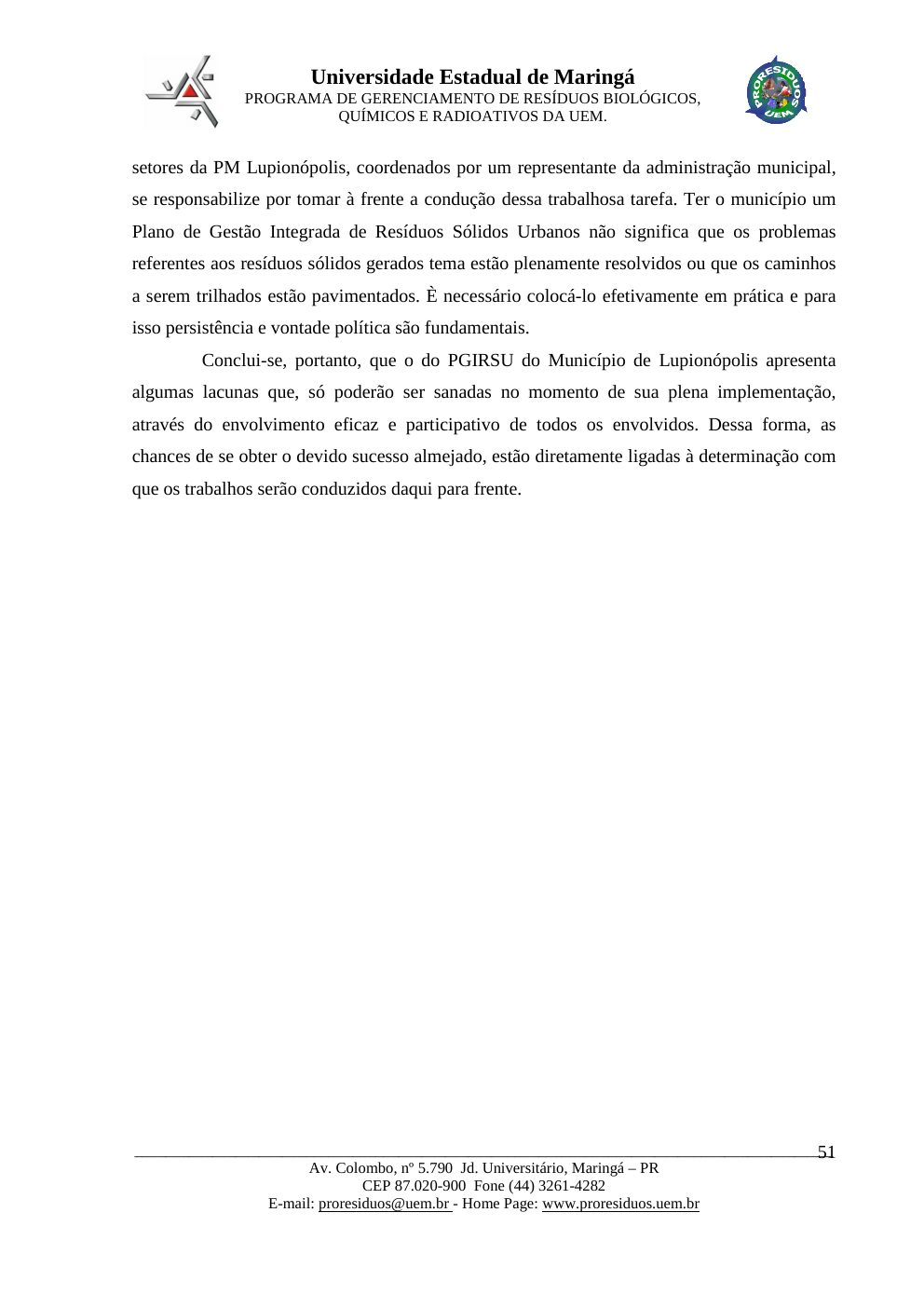 Página 51 do PMGIRSU de Lupiónopolis